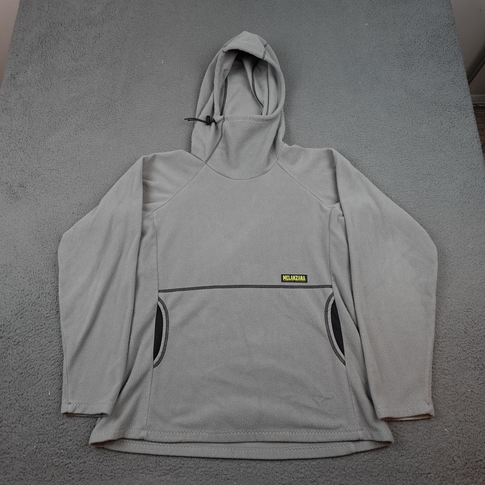 Melanzana Light Gray Hooded Sweatshirt